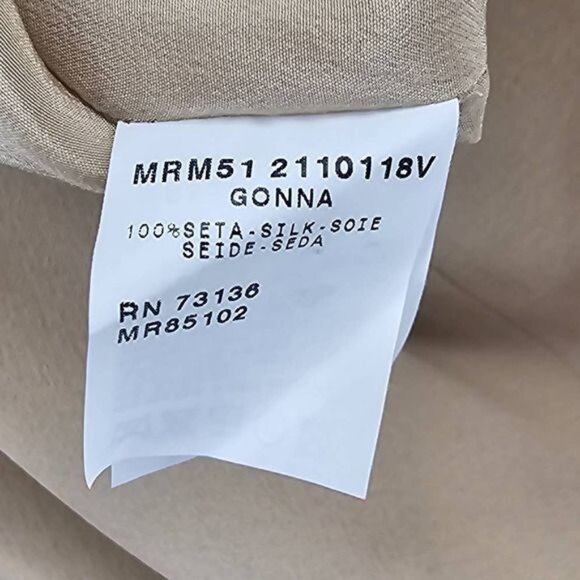 Max Mara 100% Silk Gonna Pencil Skirt XXL 52 New - Picture 5 of 8